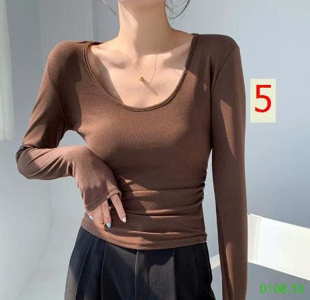 25HA0108.10 - ÁO THUN TRỄ CỔ CHO NỮ