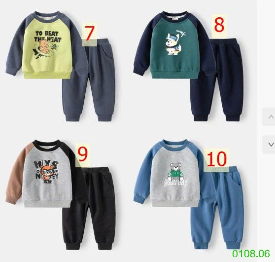 25HA0108.06 - BỘ NỈ BÉ TRAI WAPPY
