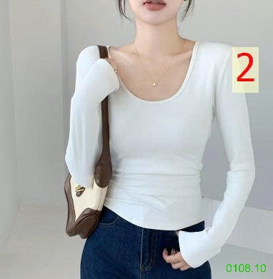 25HA0108.10 - ÁO THUN TRỄ CỔ CHO NỮ
