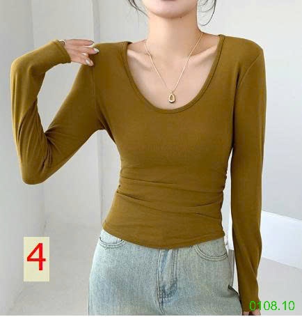 25HA0108.10 - ÁO THUN TRỄ CỔ CHO NỮ