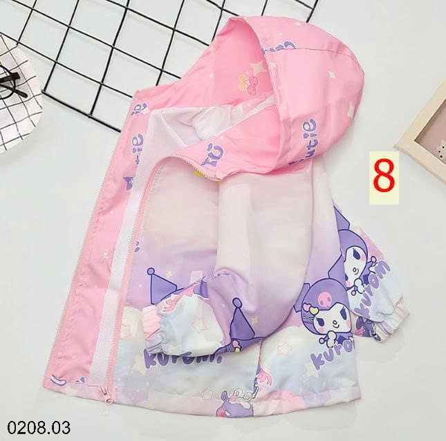 25HA0208.03 - ÁO KHOÁC GIÓ SIZE ĐẠI BÉ GÁI