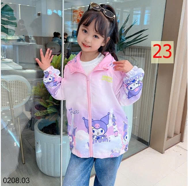 25HA0208.03 - ÁO KHOÁC GIÓ SIZE ĐẠI BÉ GÁI