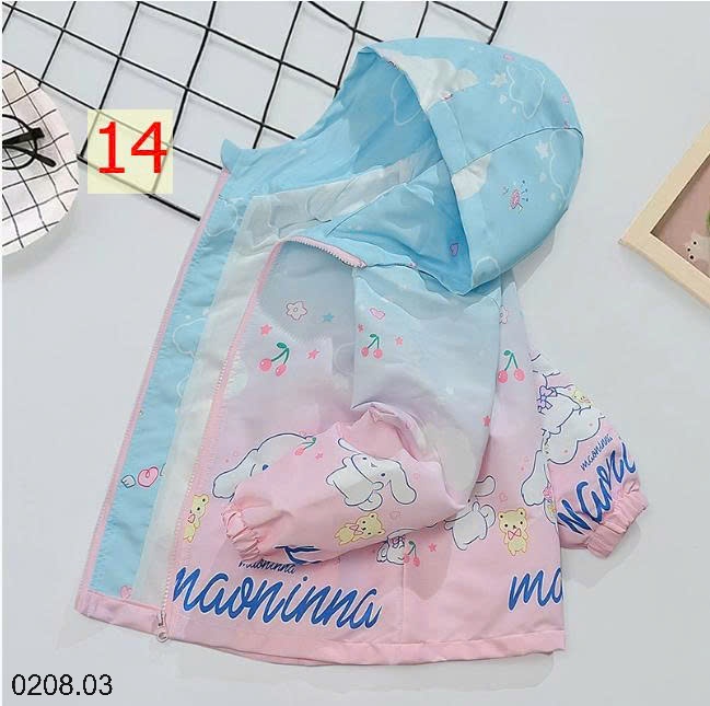 25HA0208.03 - ÁO KHOÁC GIÓ SIZE ĐẠI BÉ GÁI