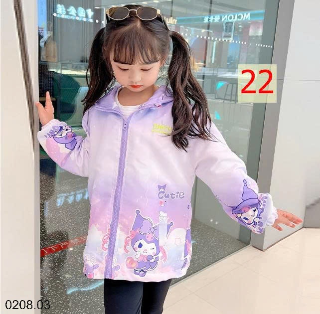 25HA0208.03 - ÁO KHOÁC GIÓ SIZE ĐẠI BÉ GÁI