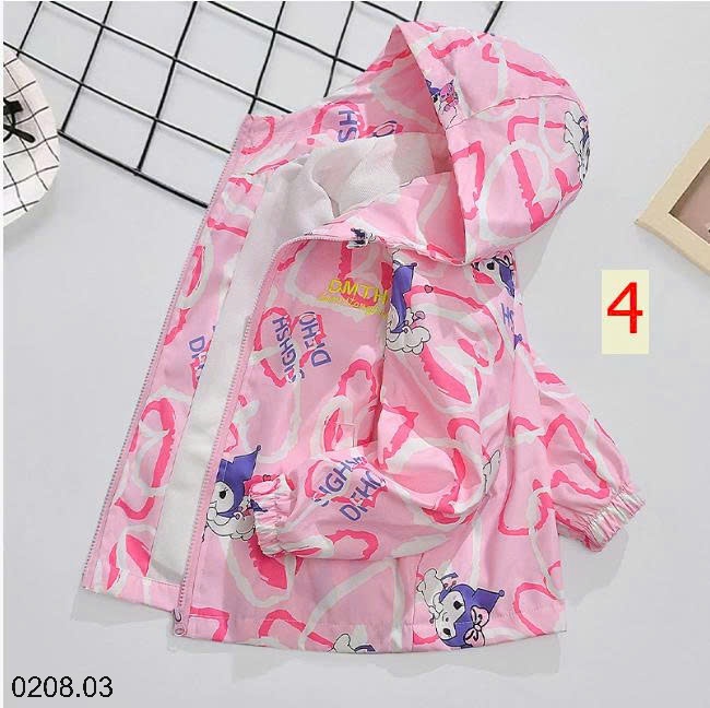 25HA0208.03 - ÁO KHOÁC GIÓ SIZE ĐẠI BÉ GÁI