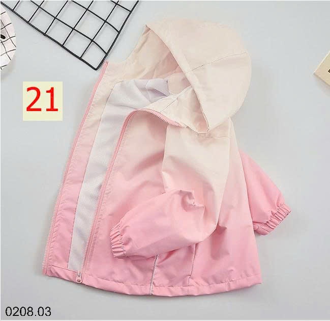 25HA0208.03 - ÁO KHOÁC GIÓ SIZE ĐẠI BÉ GÁI