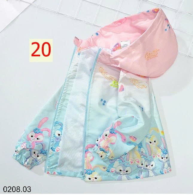 25HA0208.03 - ÁO KHOÁC GIÓ SIZE ĐẠI BÉ GÁI