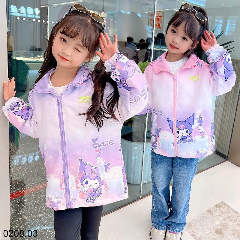 25HA0208.03 - ÁO KHOÁC GIÓ SIZE ĐẠI BÉ GÁI