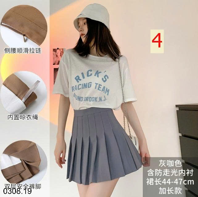 25HA0308.19 - CHÂN VÁY XẾP LY NỮ