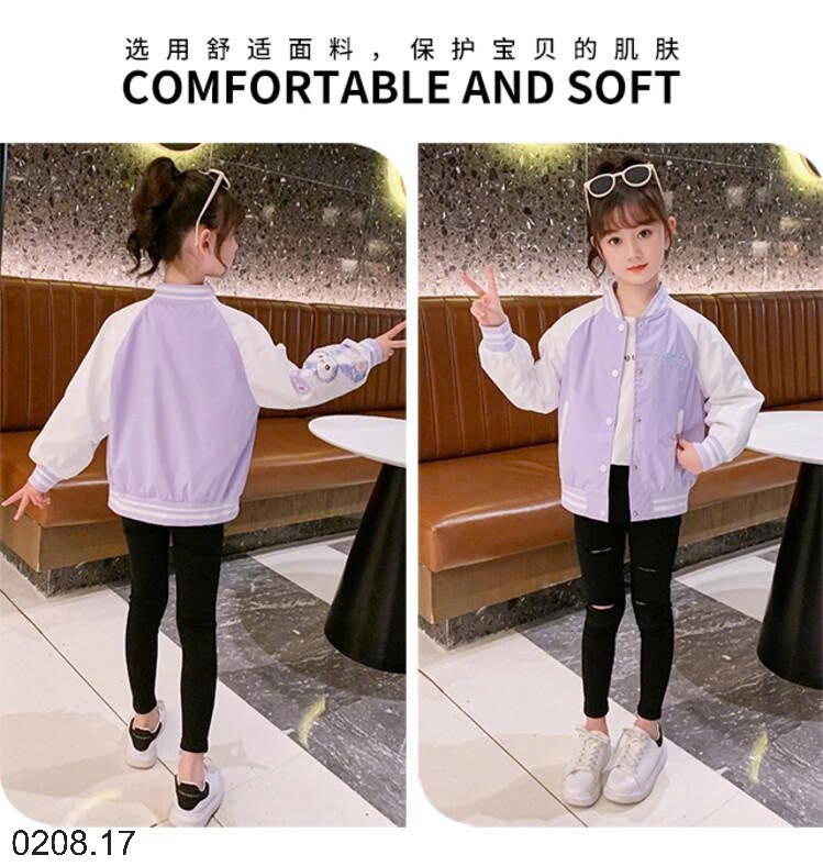 25HA0208.17 - ÁO KHOÁC TAY THỎ SIZE ĐẠI BÉ GÁI