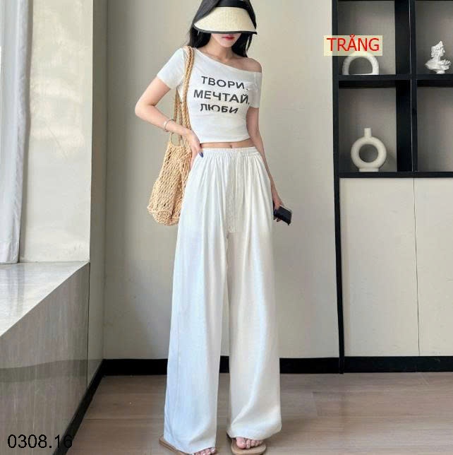 25HA0308.16 - QUẦN ỐNG RỘNG MỀM MẠI MOTIE