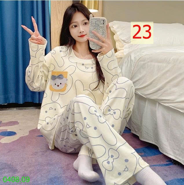 25HA0408.09 - BỘ THU ĐÔNG DÀI TAY KÈM BRA CHO NỮ