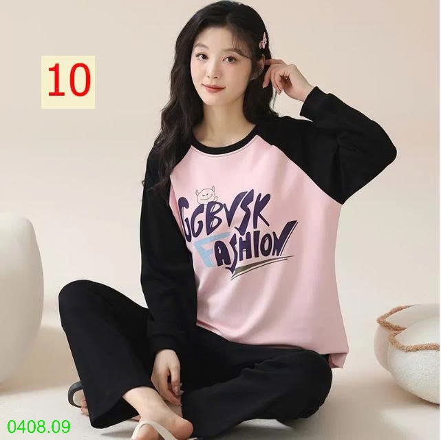 25HA0408.09 - BỘ THU ĐÔNG DÀI TAY KÈM BRA CHO NỮ