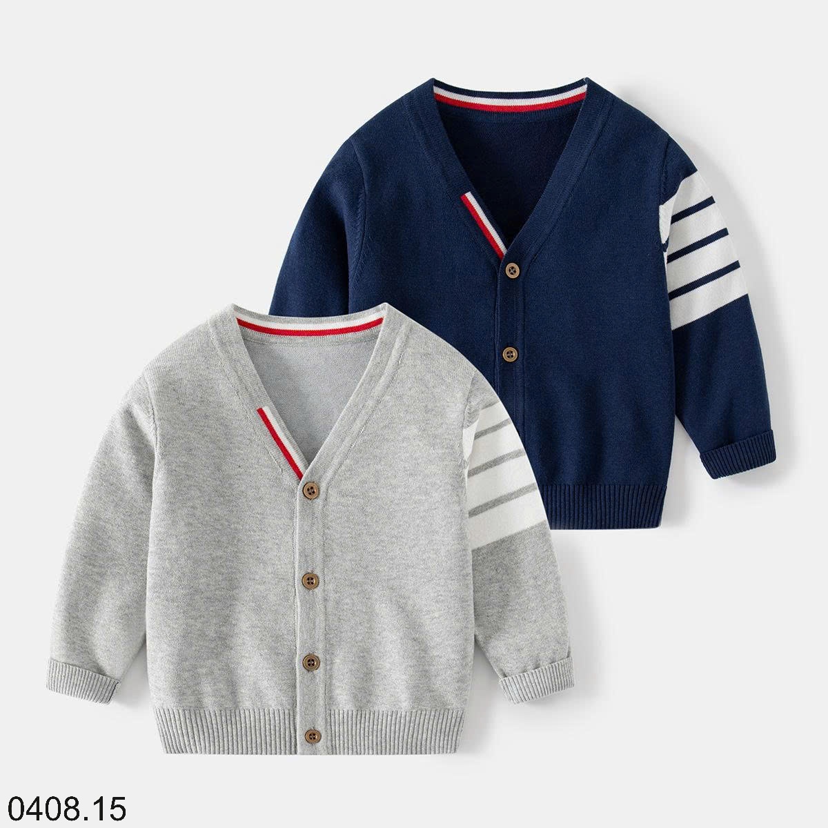 25HA0408.15 - CARDIGAN DỆT KIM BÉ TRAI WELLKIDS