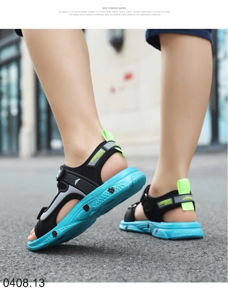 25HA0408.13 - SANDAL BÉ TRAI ĐẾ MỀN CHỐNG TRƠN TRƯỢT
