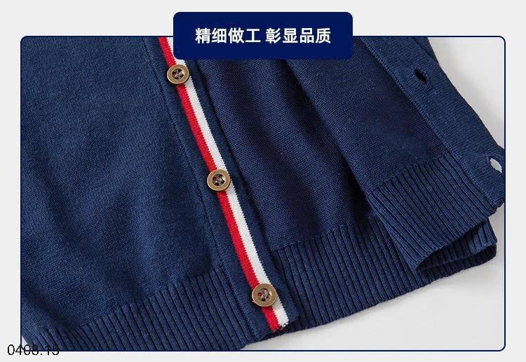 25HA0408.15 - CARDIGAN DỆT KIM BÉ TRAI WELLKIDS