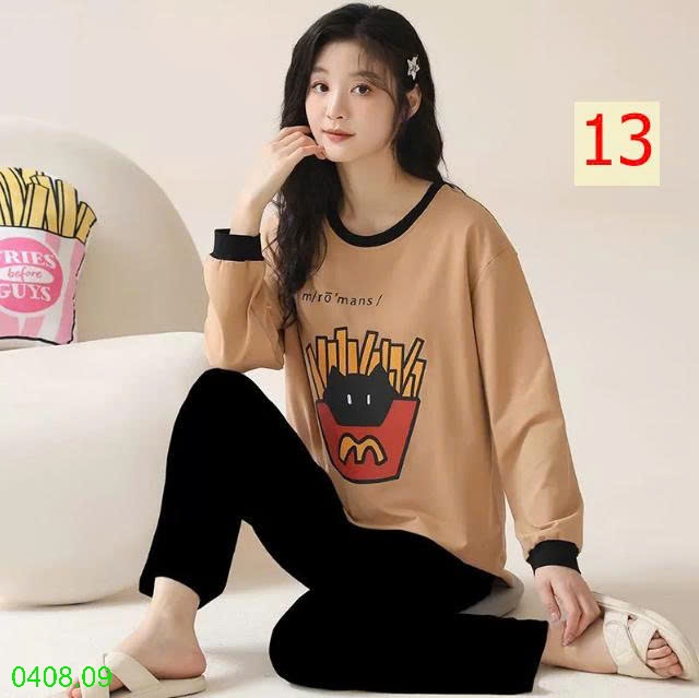 25HA0408.09 - BỘ THU ĐÔNG DÀI TAY KÈM BRA CHO NỮ