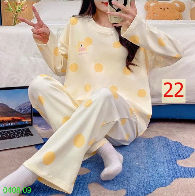 25HA0408.09 - BỘ THU ĐÔNG DÀI TAY KÈM BRA CHO NỮ