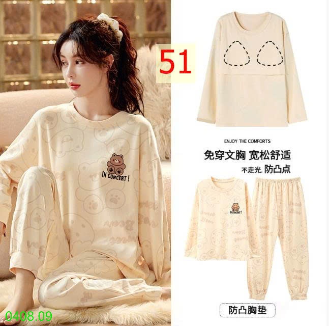 25HA0408.09 - BỘ THU ĐÔNG DÀI TAY KÈM BRA CHO NỮ