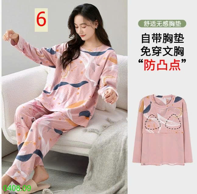 25HA0408.09 - BỘ THU ĐÔNG DÀI TAY KÈM BRA CHO NỮ