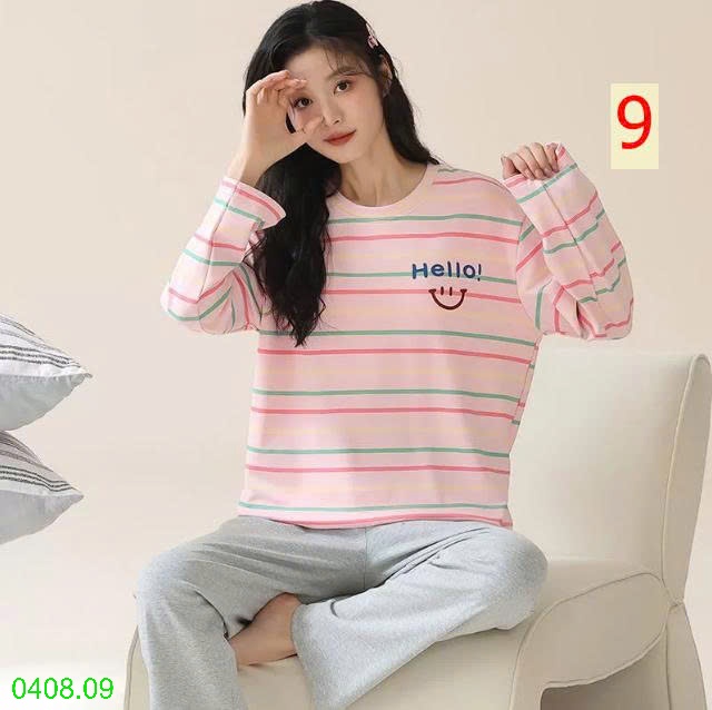 25HA0408.09 - BỘ THU ĐÔNG DÀI TAY KÈM BRA CHO NỮ