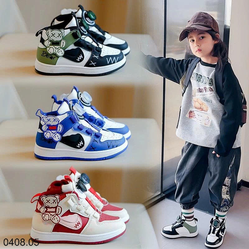 25HA0408.05 - GIÀY THỂ THAO CỔ CAO CUTE CHO BÉ