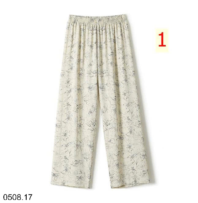 25HA0508.17 - QUẦN XUÔNG ỐNG RỘNG LOANG MÀU NỮ