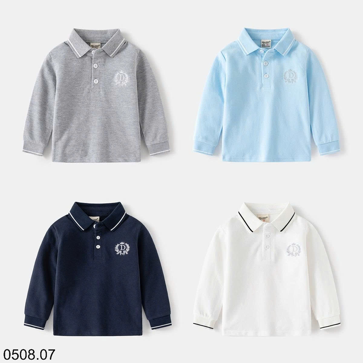25HA0508.07 - ÁO POLO WELLKIDS BÉ TRAI