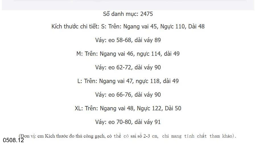 25HA0508.12 - SET DEMIN NỮ SIÊU XINH