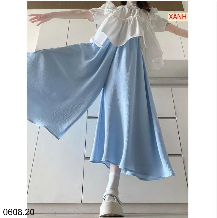 25HA0608.20 - QUẦN ỐNG RỘNG DÁNG VÁY NỮ