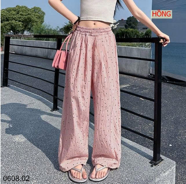 25HA0608.02 - QUẦN ỐNG XUÔNG CHẤM BI BÉ GÁI