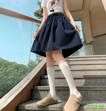 25HA0708.04 - VÁY CHỮ A DÁNG XÒE NGẮN
