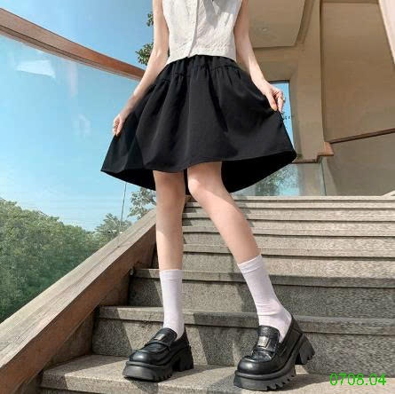 25HA0708.04 - VÁY CHỮ A DÁNG XÒE NGẮN