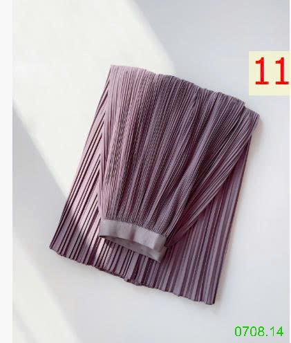 25HA0708.14 - CHÂN VÁY MIDI XẾP LY ANNA