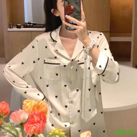 25HA0708.09 - BỘ LỤA PIZAMA THU ĐÔNG