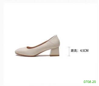 25HA0708.20 - GIÀY GÓT VUÔNG ĐẾ THẤP