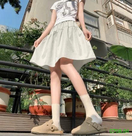 25HA0708.04 - VÁY CHỮ A DÁNG XÒE NGẮN