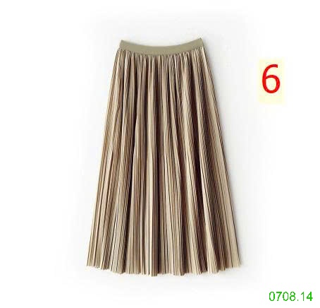 25HA0708.14 - CHÂN VÁY MIDI XẾP LY ANNA