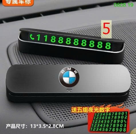 25HA0808.19 - PHỤ KIỆN BẢNG SỐ ĐIỆN THOẠI ĐỂ Ô TÔ
