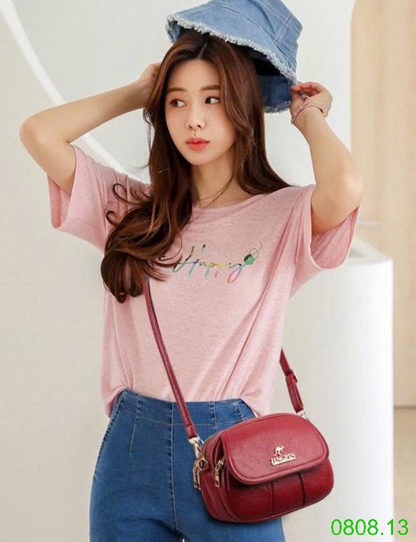 25HA0808.13 - TÚI DA MỀM ĐEO CHÉO NỮ