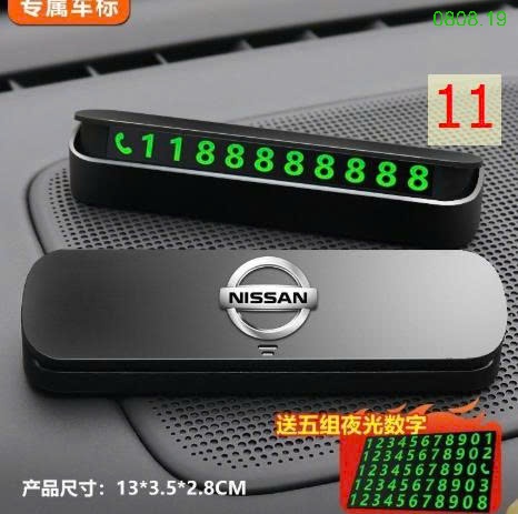 25HA0808.19 - PHỤ KIỆN BẢNG SỐ ĐIỆN THOẠI ĐỂ Ô TÔ