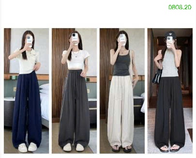25HA0808.20 - QUẦN TENCEL ỐNG RỘNG YAMAMOTO NỮ