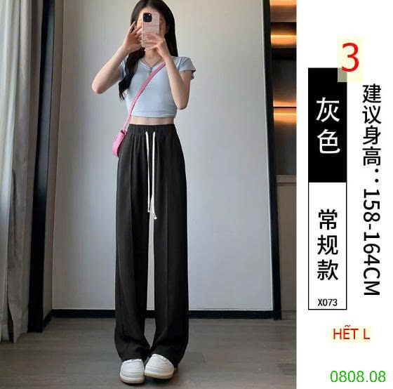 25HA0808.08 - QUẦN ỐNG RỘNG NHIỀU MÀU CHO NỮ