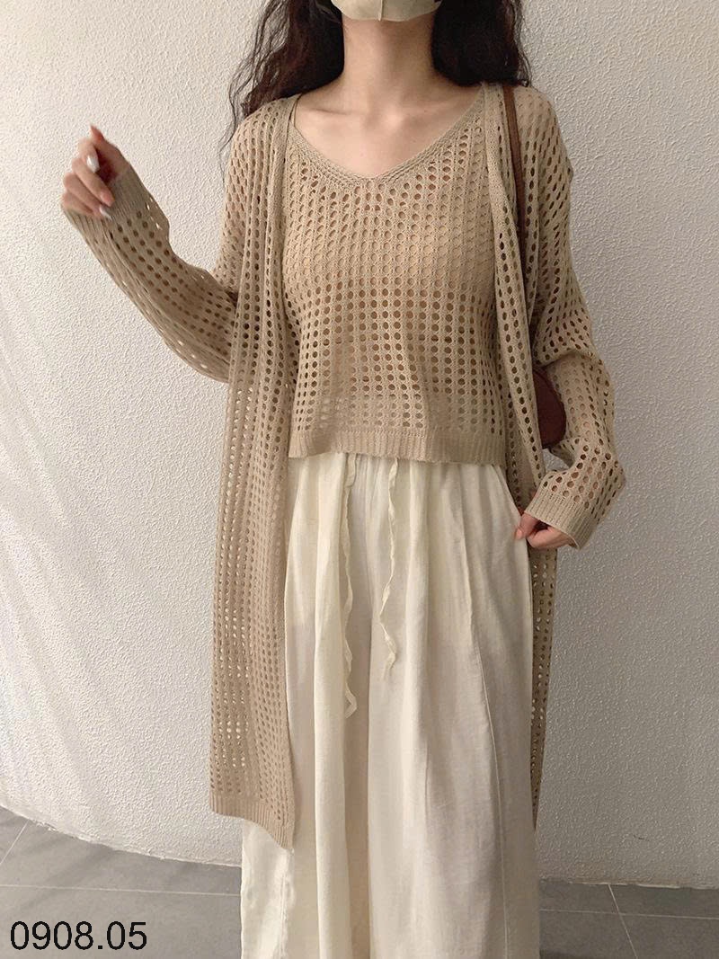 25HA0908.05 - SET ÁO LƯỚI CHO NỮ