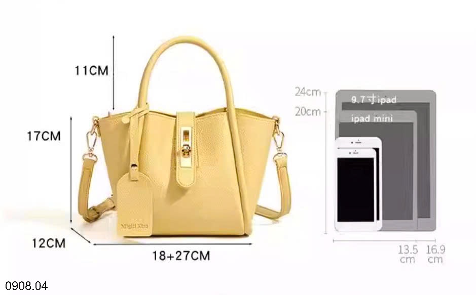 25HA0908.04 - TÚI XÁCH GIỎ KÈM KHĂN HÃNG CAHINOKIYEN