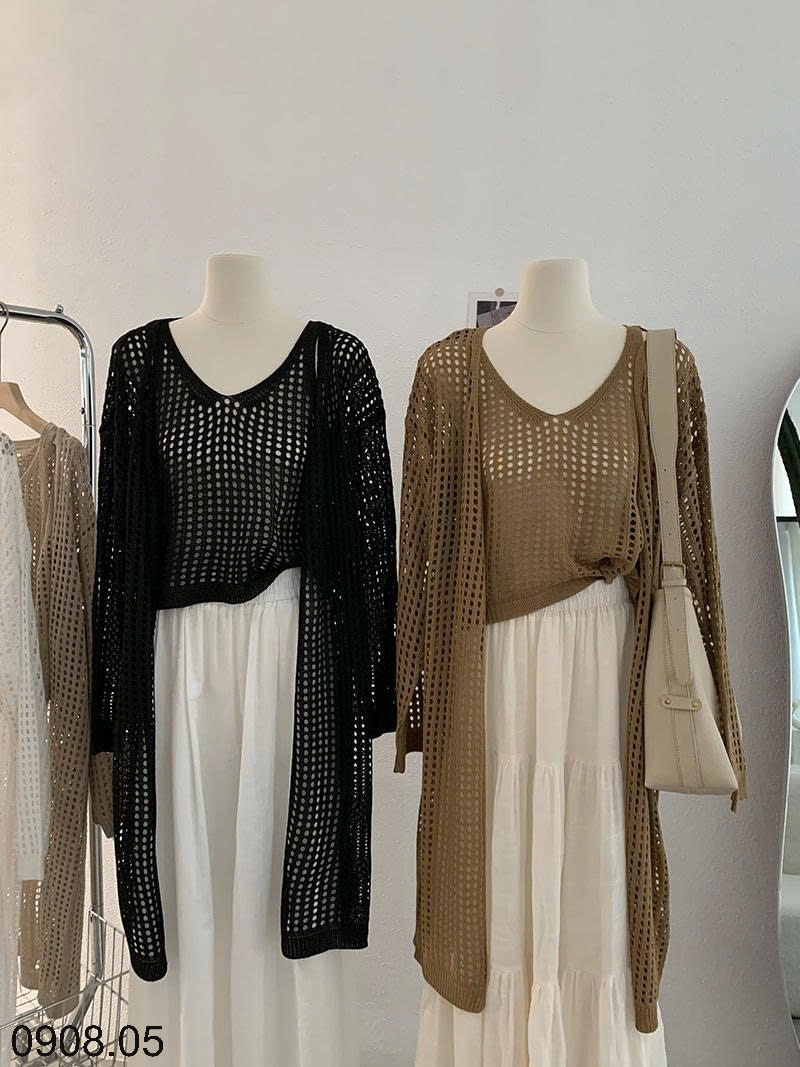 25HA0908.05 - SET ÁO LƯỚI CHO NỮ