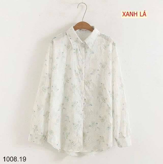 25HA1008.19 - SƠ MI HOA CHO NỮ