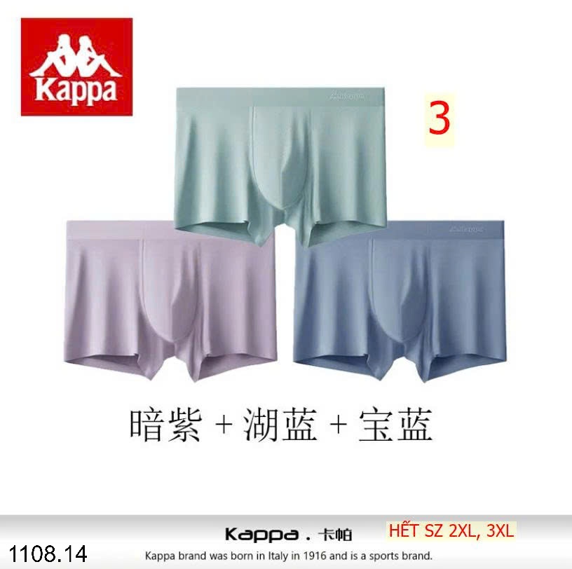 25HA1108.14 - SET 3 QUẦN SỊP ĐÙI NAM KAPPA