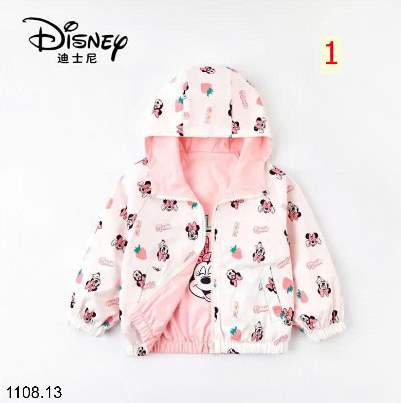 25HA1108.13 - ÁO KHOÁC GIÓ 2 MẶT DISNEY CHO BÉ