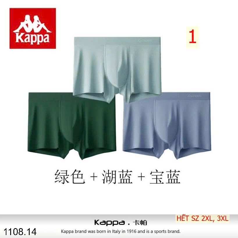 25HA1108.14 - SET 3 QUẦN SỊP ĐÙI NAM KAPPA